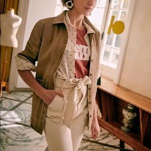 Sezane Will jacket in kraft, sz XS